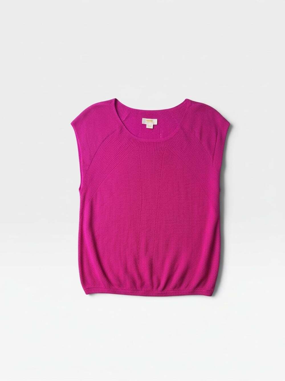 Maeve Sleeveless Knit Sweater Top Size Medium Pink Linen Blend